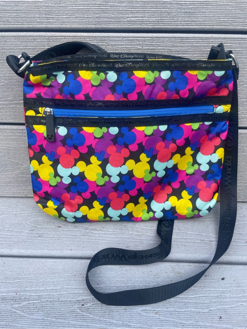 Disney Parks MICKEY MOUSE ICONS CROSSBODY BAG Walt Disney World Colorful NEW